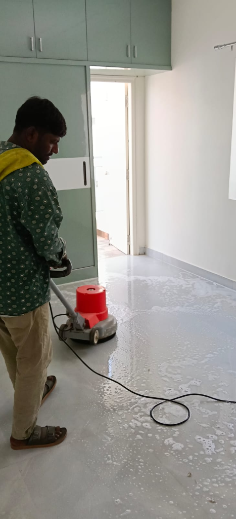 Professional floor deep cleaning service
